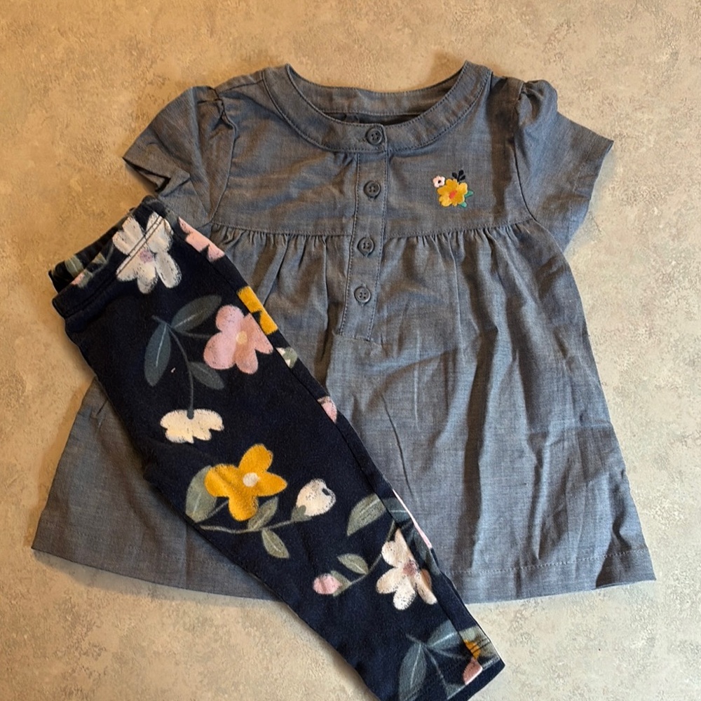 Chic Denim Blue Baby Top